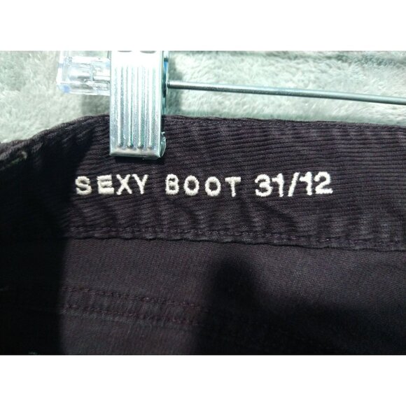 Gap Pants Womens 12 Brown Corduroy 1969 Sexy Boot Stretch Mid Rise Flare Casual - Picture 6 of 9